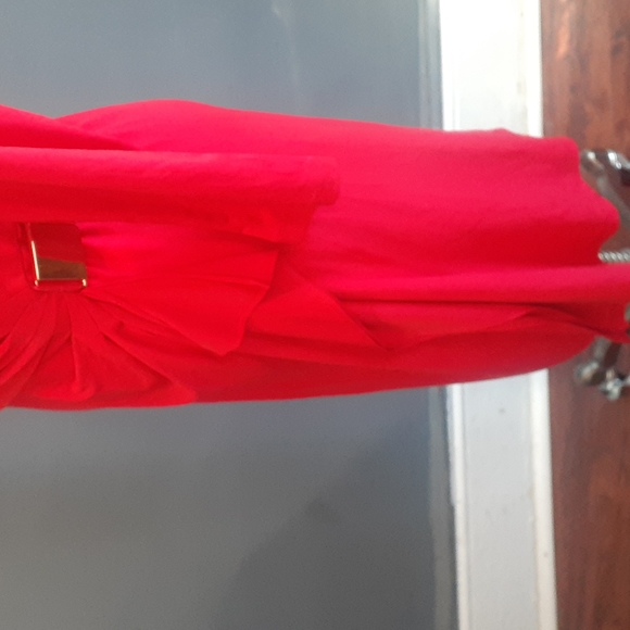 Eliza j women's red faux wrap dress size 4p - Picture 6 of 17